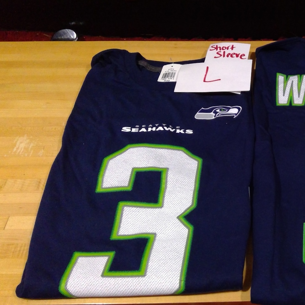 Seattle Seahawk Wilson 3 nfl tshirt